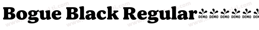 Bogue Black Regular字体转换